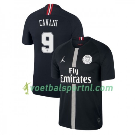 Paris Saint-Germain Cavani 9 Jodan Zwart Third Shirt 2018-19